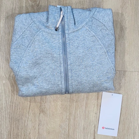 lululemon Scuba Oversized Half-Zip Hoodie- Heather Gray - Picture 2 of 5